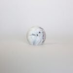 Marble Round White Black